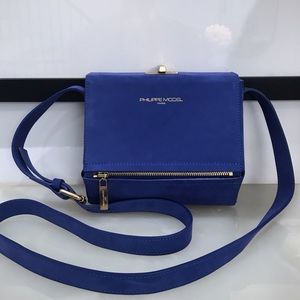 Philippe Model authentic blue suede purse